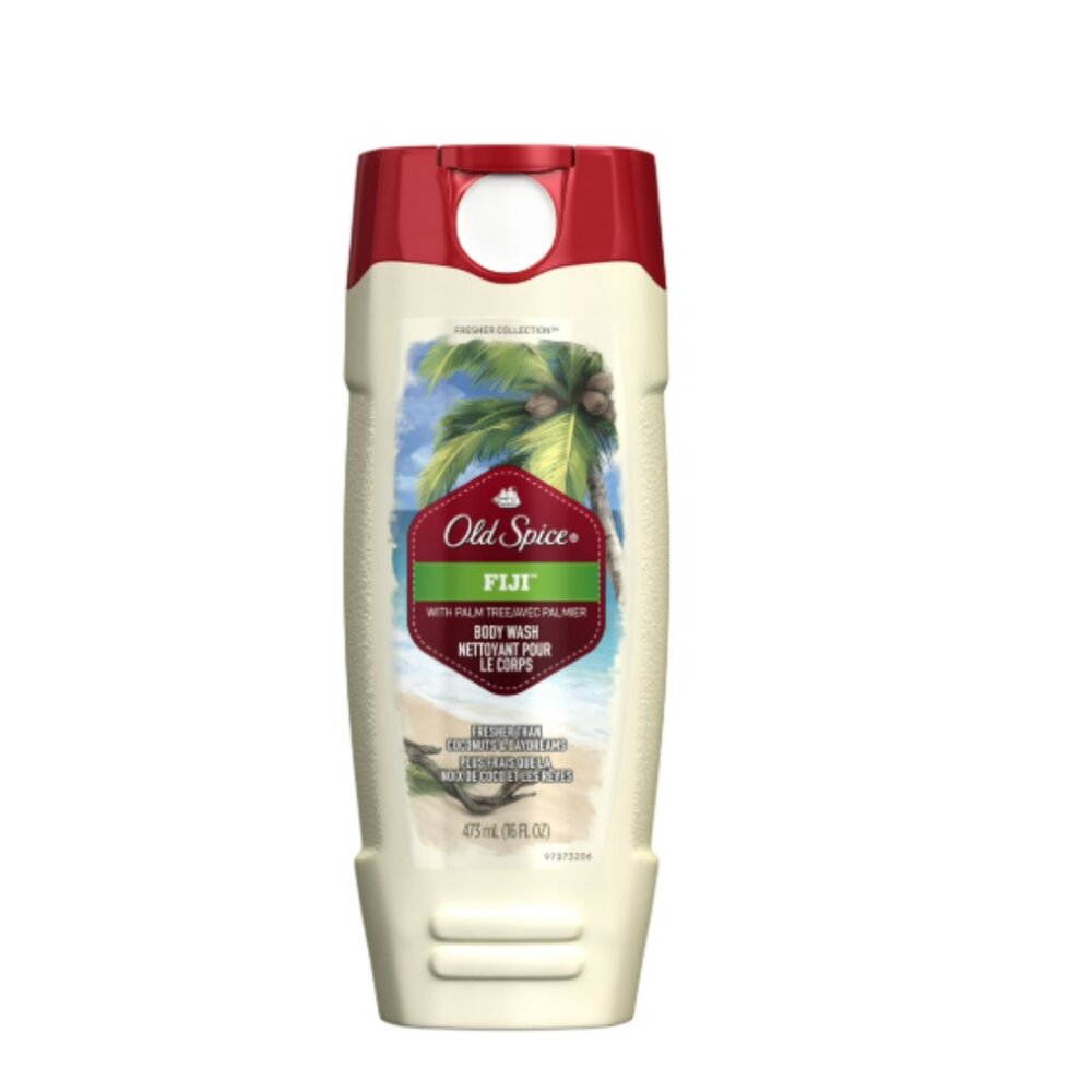 NEW-Old Spice Body Wash for Men Fiji with Palm Tree Scent 16oz
